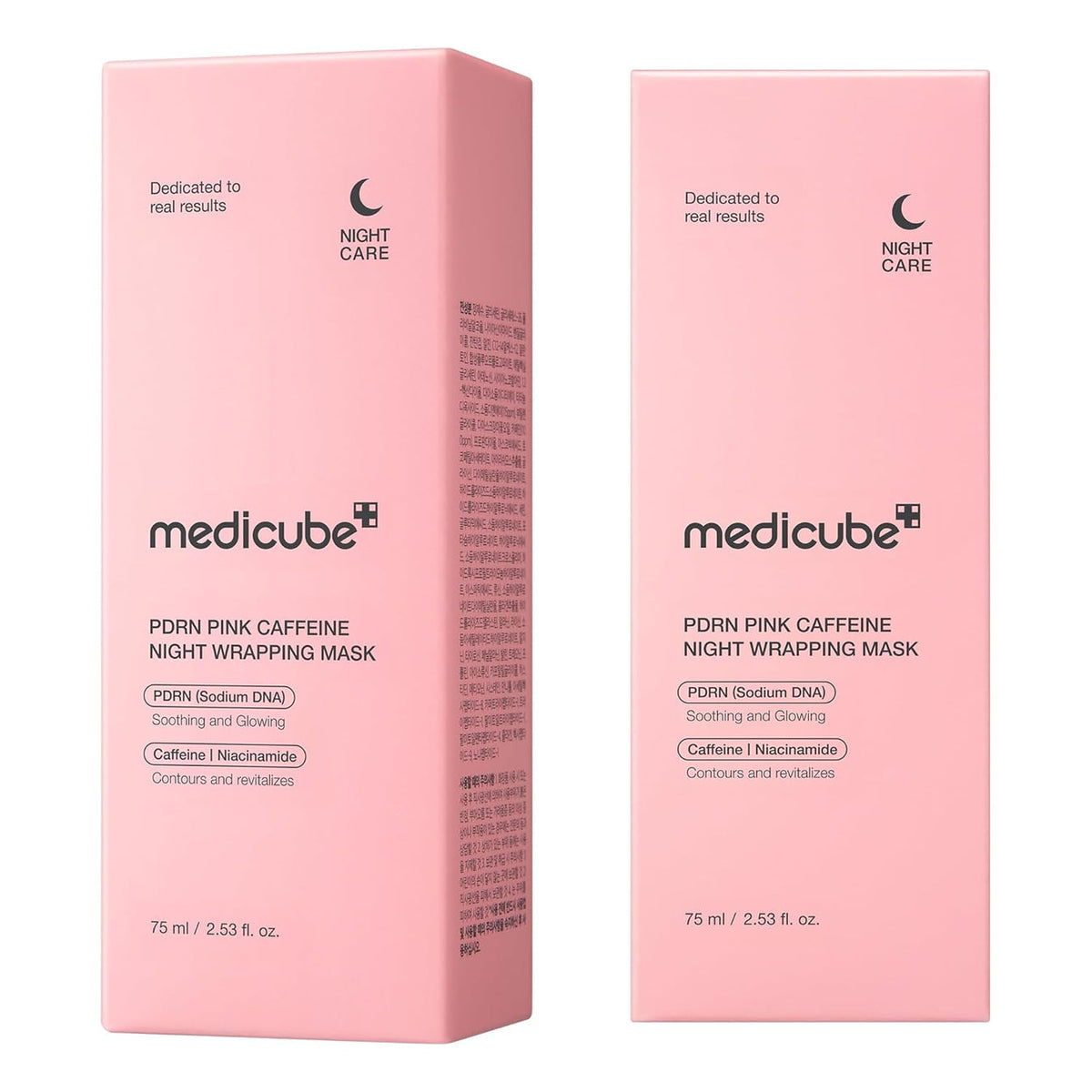 Medicube PDRN Pink Caffeine Night Wrapping Mask – 75 ml | Masque de Nuit Éclat & Hydratation