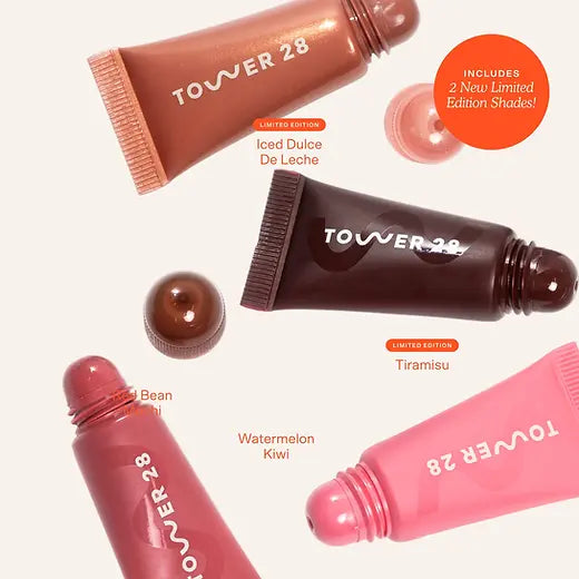 Tower 28 Beauty Lil’ Softies Lip Treatment Set – Coffret 4 Baumes à Lèvres Teintés