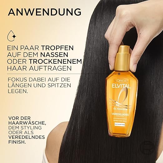 L’Oréal Paris Elvital Öl Magique Huile Capillaire 100ml – 6 Huiles de Fleurs Précieuses