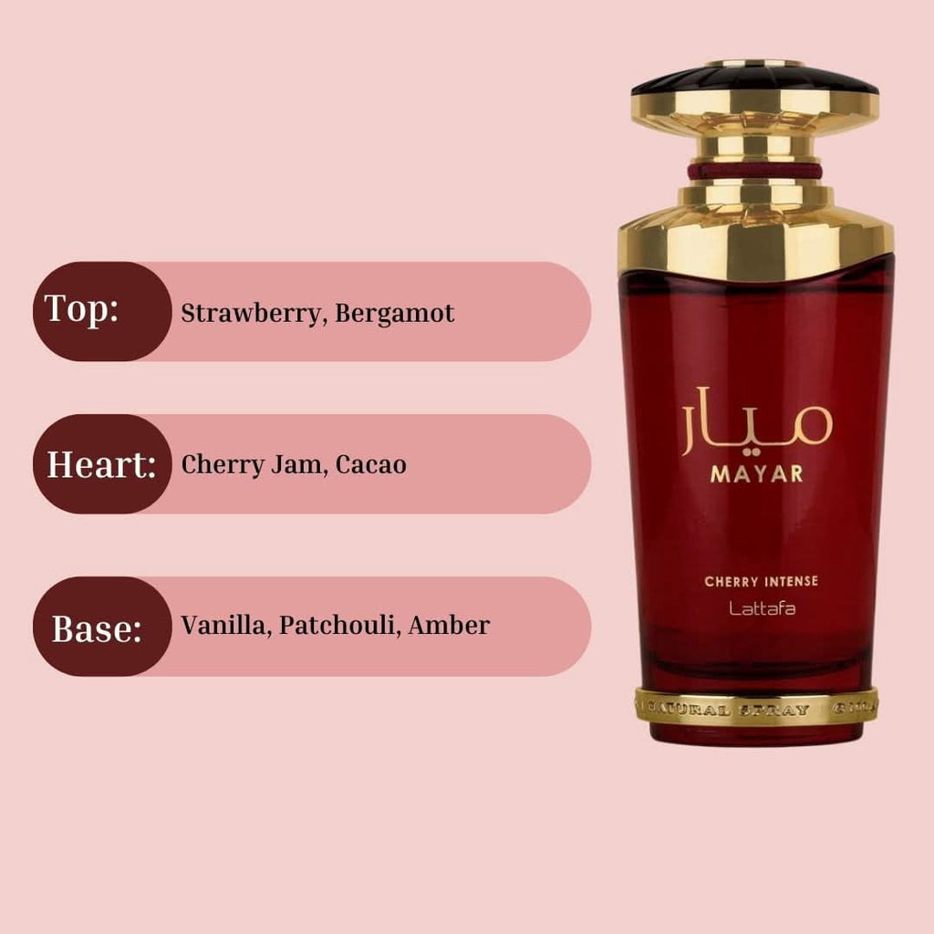 Lattafa Mayar Cherry Intense EDP 100ml – Parfum Gourmand Fruité Unisexe