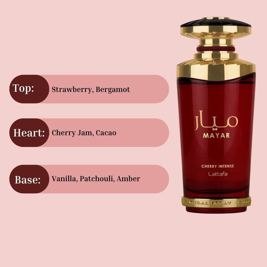 Lattafa Mayar Cherry Intense EDP 100ml – Parfum Gourmand Fruité Unisexe