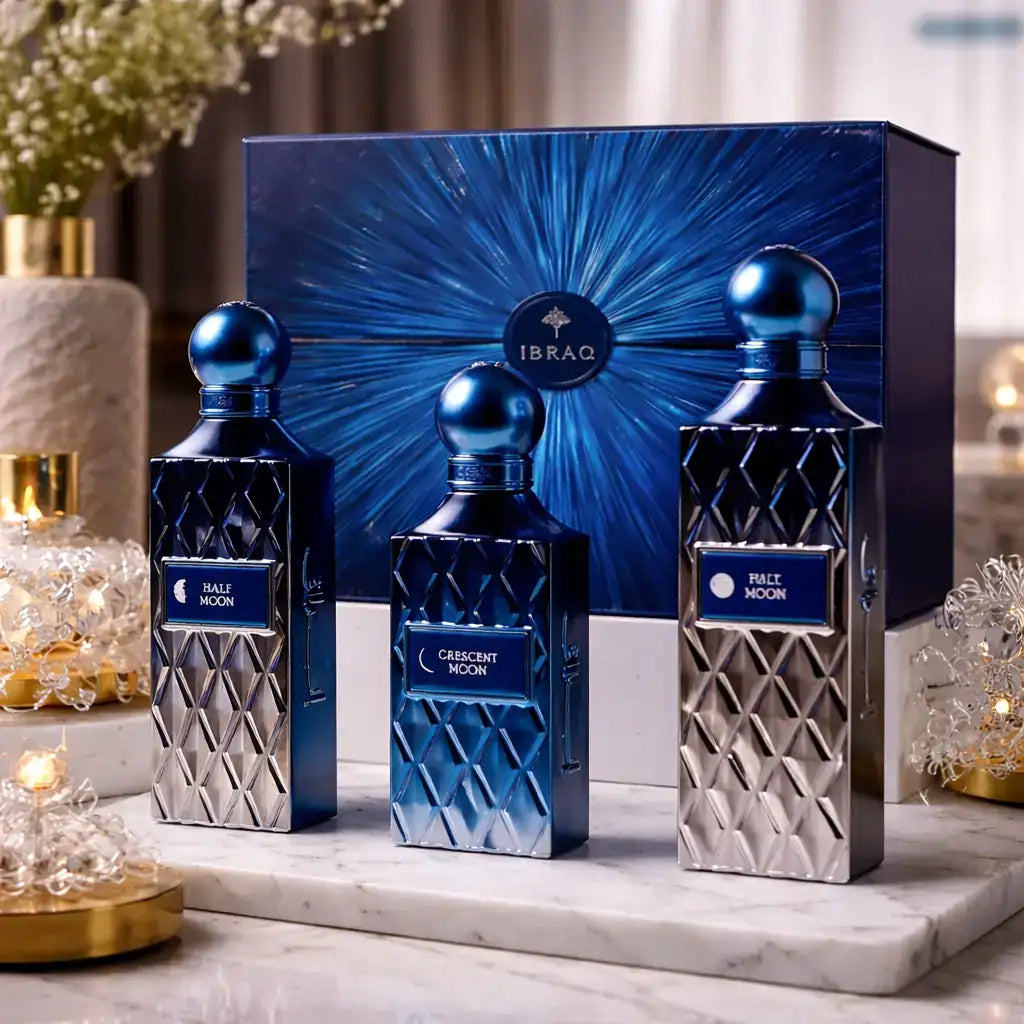 Moon Collection IBRAQ – Ibraheem Al Qurashi – Coffret Parfum Luxe 3 Fragrances