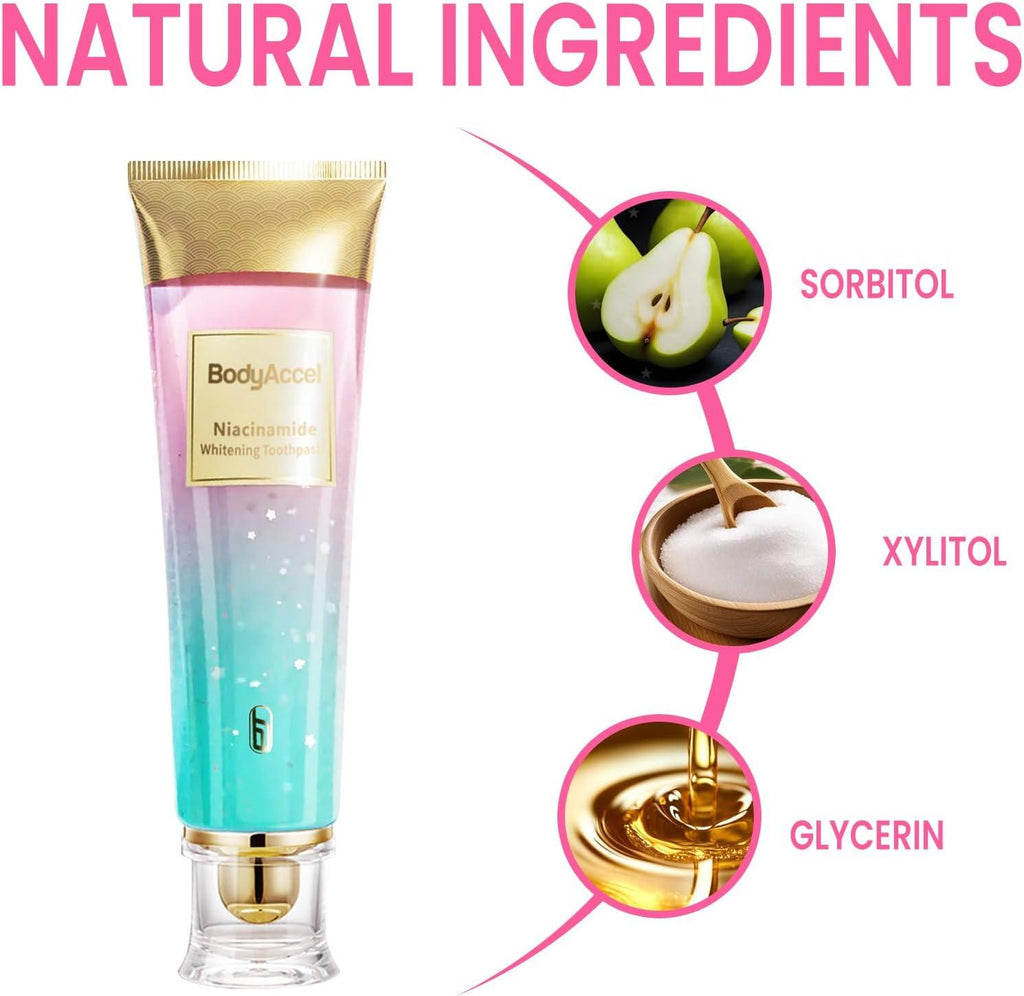 Bodyaccel Toothpaste (Niacinamide Whitening)