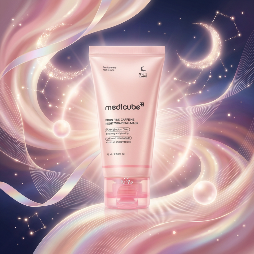 Medicube PDRN Pink Caffeine Night Wrapping Mask – 75 ml | Masque de Nuit Éclat & Hydratation