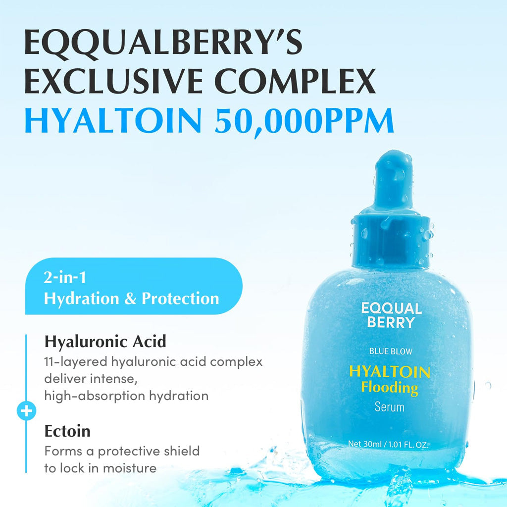 Eqqualberry Blue Blow Hyaltoin Flooding Serum – Sérum Hydratation Intense & Peau Repulpée
 30ml