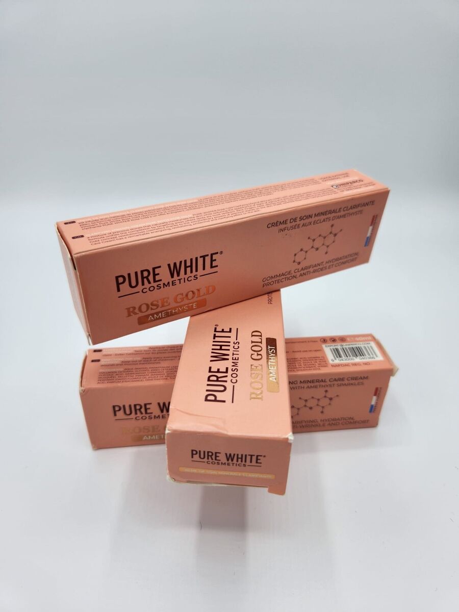 Pure White Amethyst Rose Gold