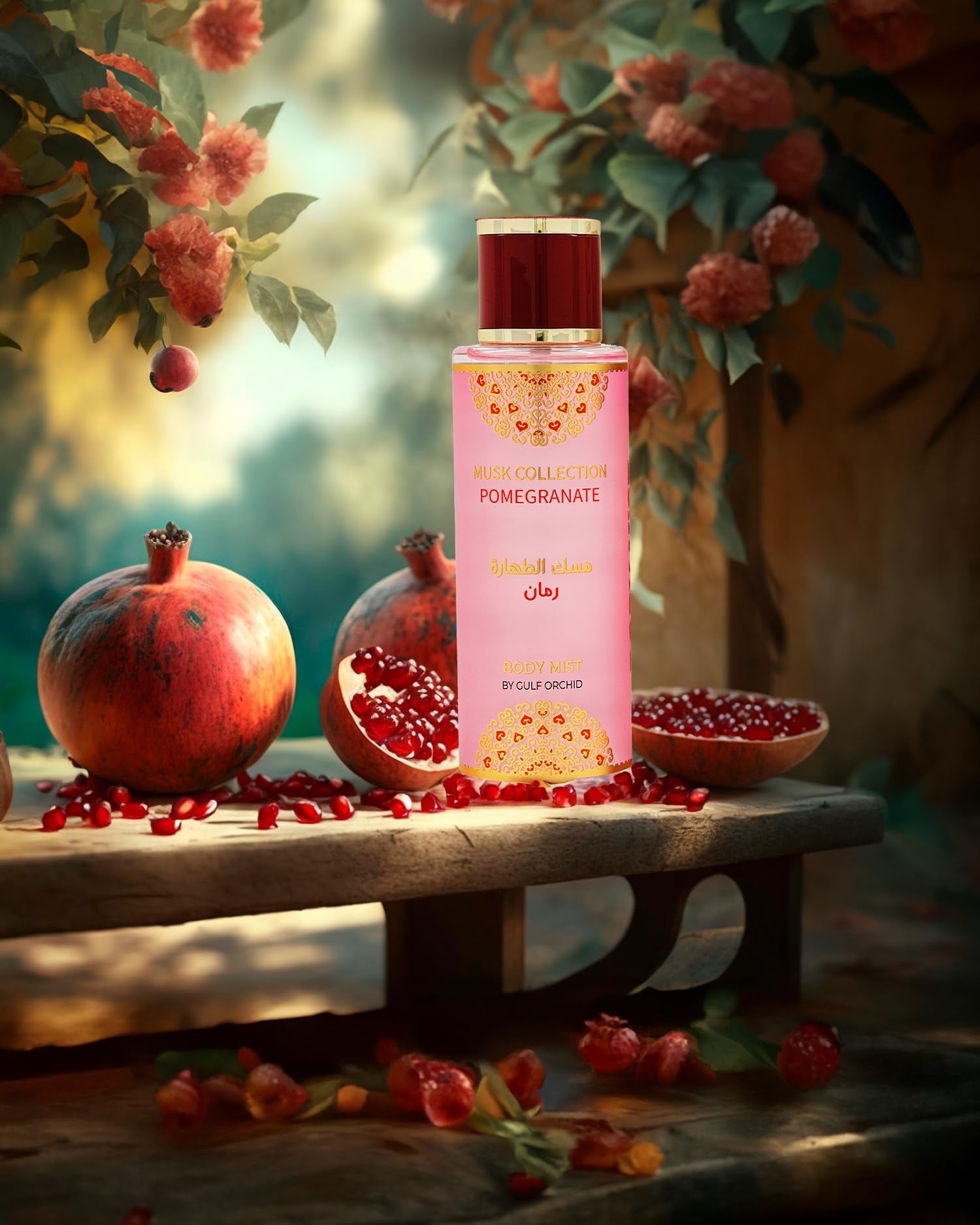 Gulf Orchid Pomegranate Long-Lasting Body Mist 250ml – Brume Parfumée Fruité & Fraîche