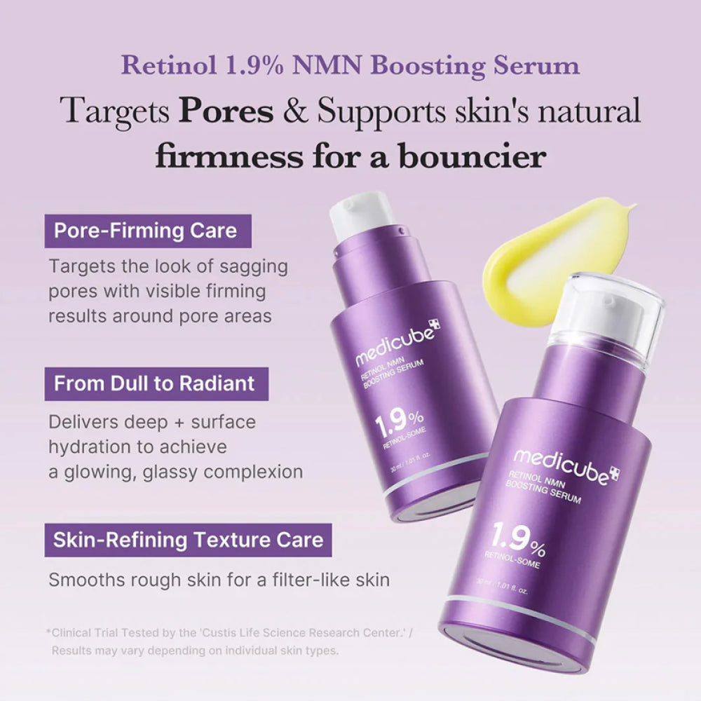 Medicube Retinol NMN Boosting Serum 30ml – Sérum Anti-Âge Raffermissant