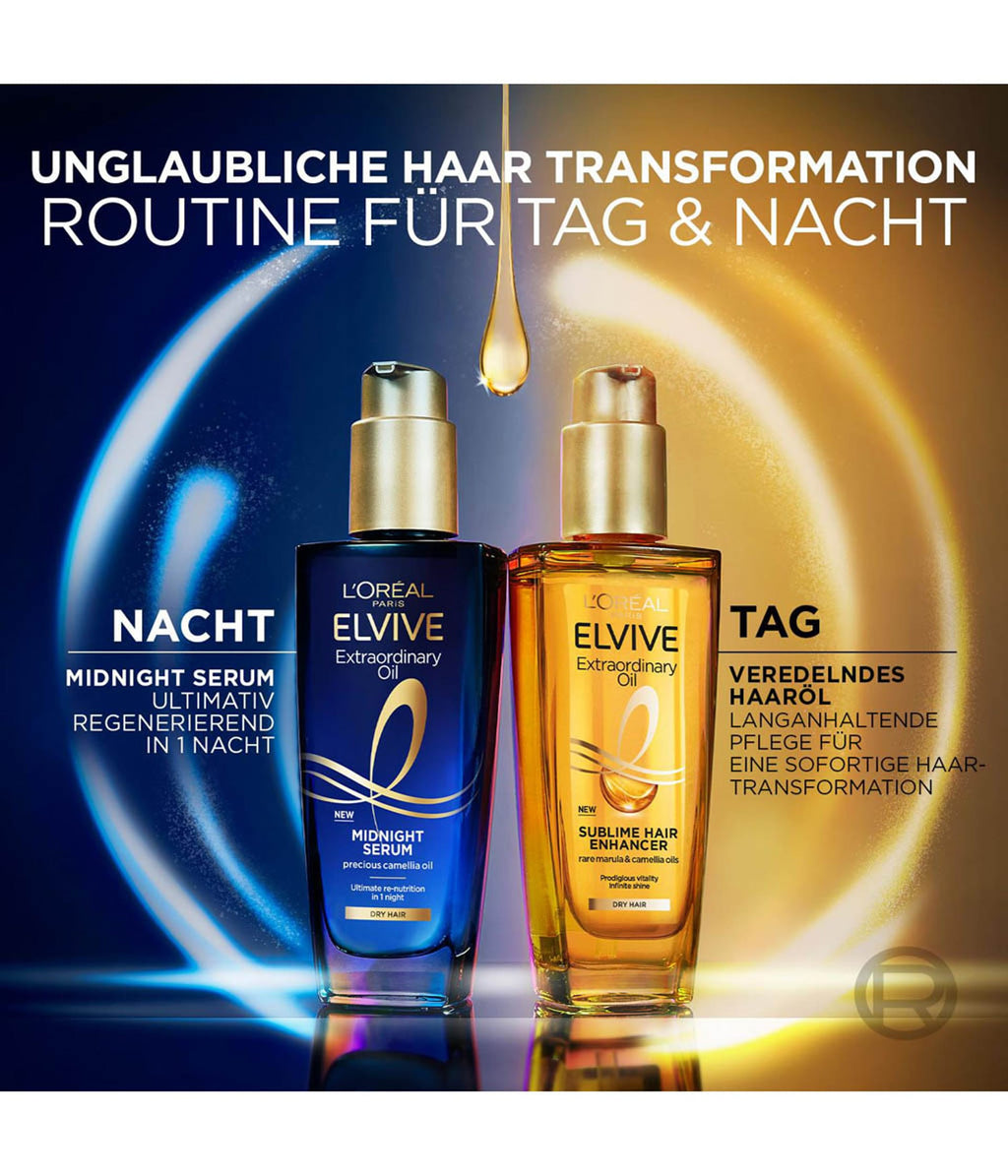 L’Oréal Paris Elvital Öl Magique Midnight Serum – Sérum de Nuit pour Cheveux
