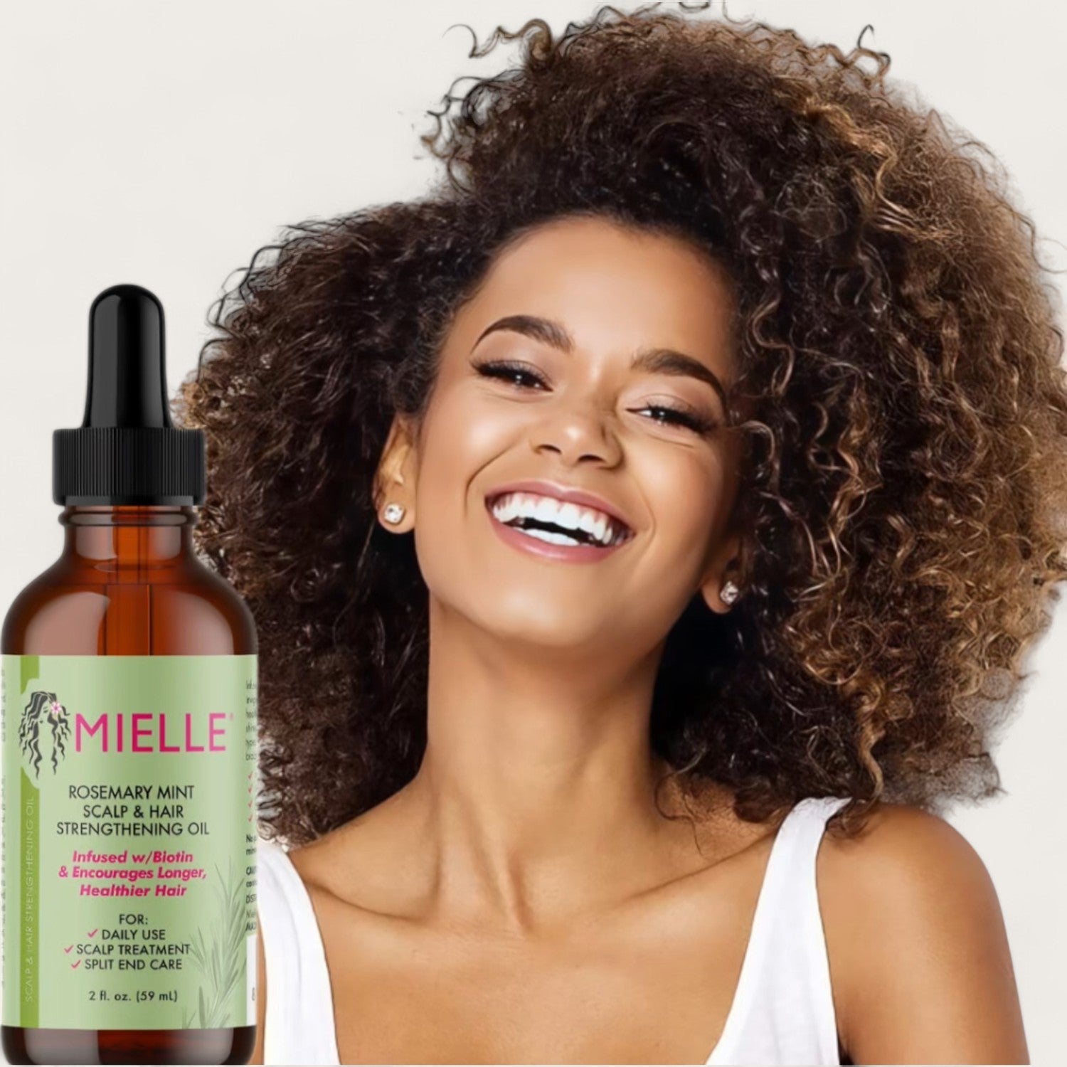 Mielle Huile fortifiante pour le cuir chevelu et les cheveux