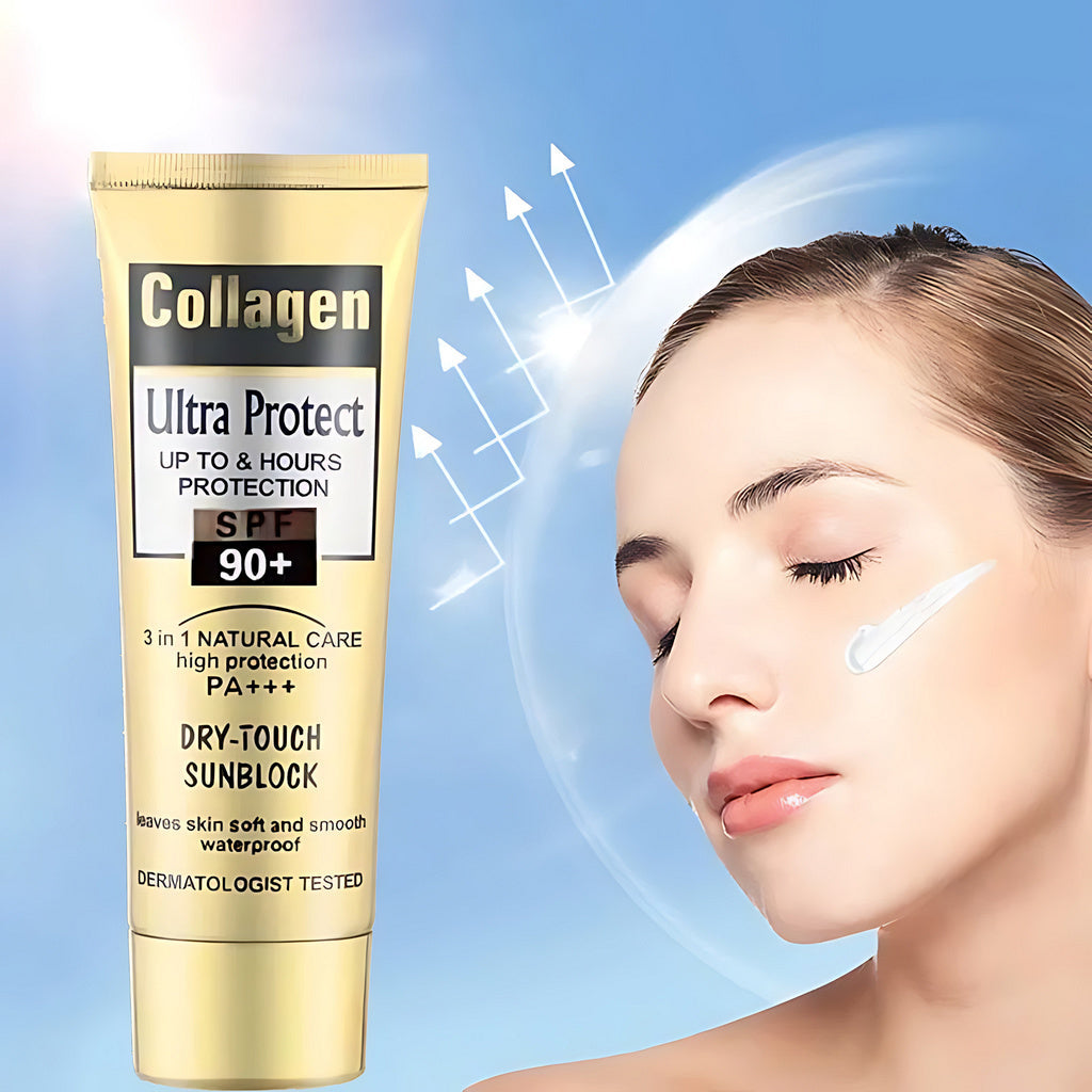 Collagen Ultra Protect Dry-Touch Sunblock SPF 90+ PA+++ 100ml – Protection Solaire Haute Performance