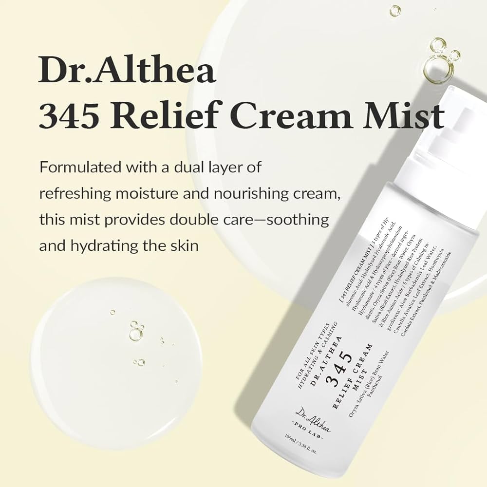 Dr. Althea 345 Relief Cream Mist – Brume Hydratante & Apaisante 2-en-1