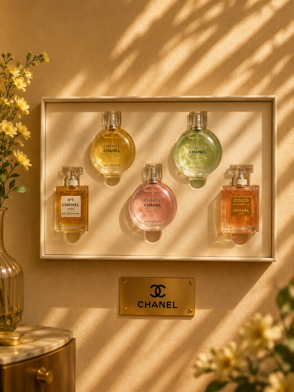 Coffret Cadeau Chanel Parfum Miniature – 5 pièces – 7,5 ml / 0,25 oz