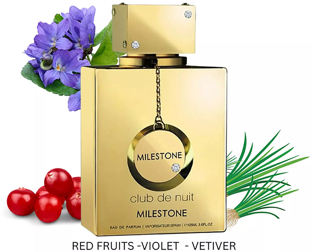 Armaf Club de Nuit Milestone Eau de Parfum 105ml – Parfum Marin, Fruité & Boisé