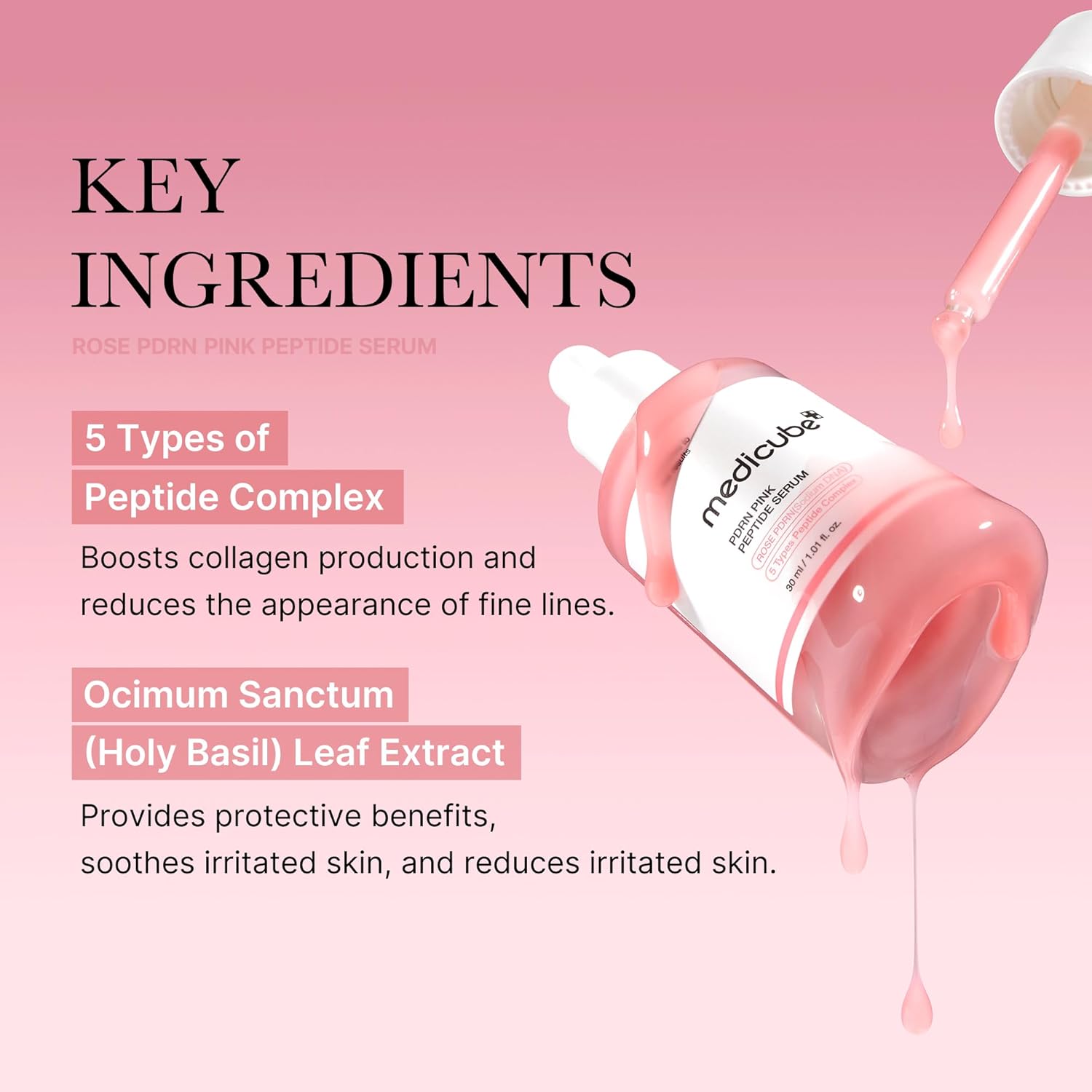MEDICUBE COLLAGEN PDRN PINK PEPTIDE SERUM 30ML