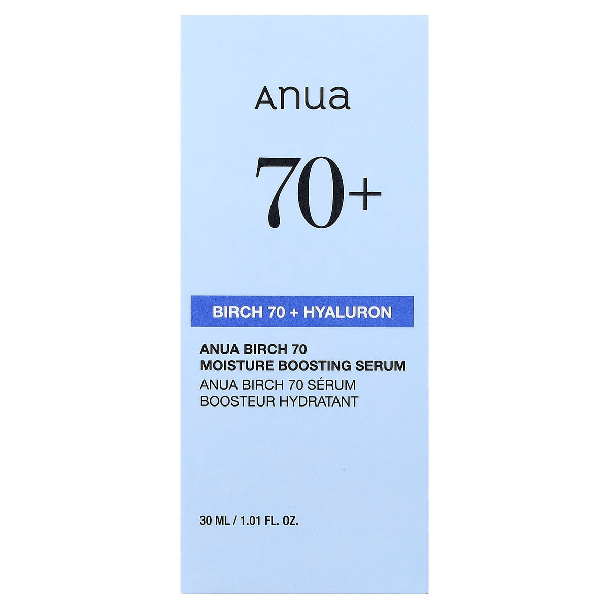 ANUA Birch 70 Hyaluron Moisture Boosting Serum – Sérum Hydratant Visage