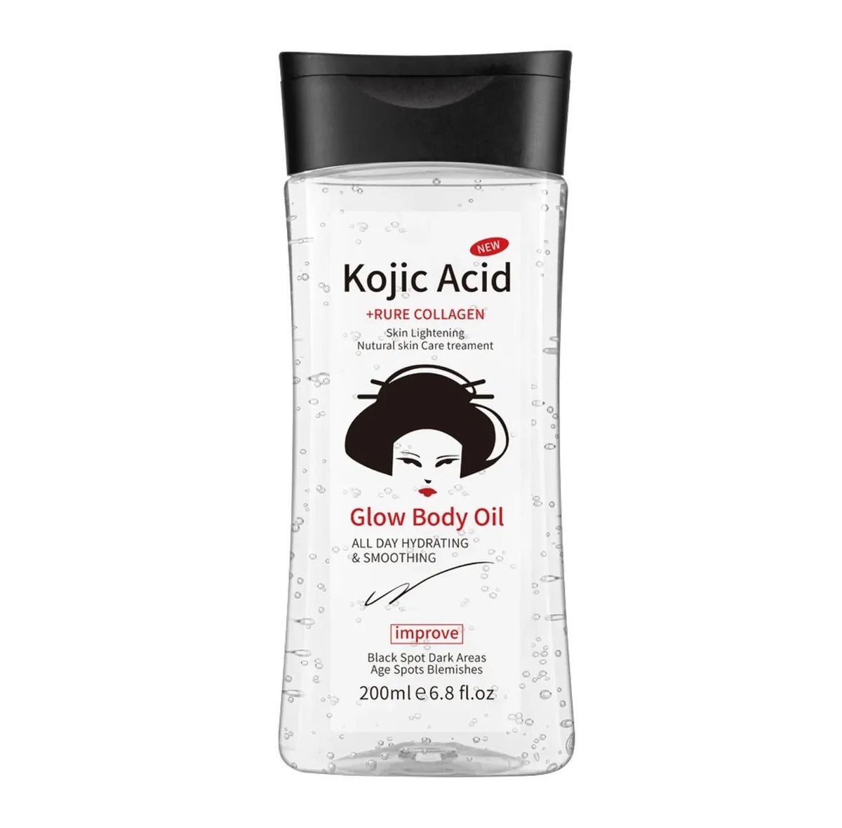 Kojic Acid Glow Body Oil – 200ml | Skin Renewal & Whitening