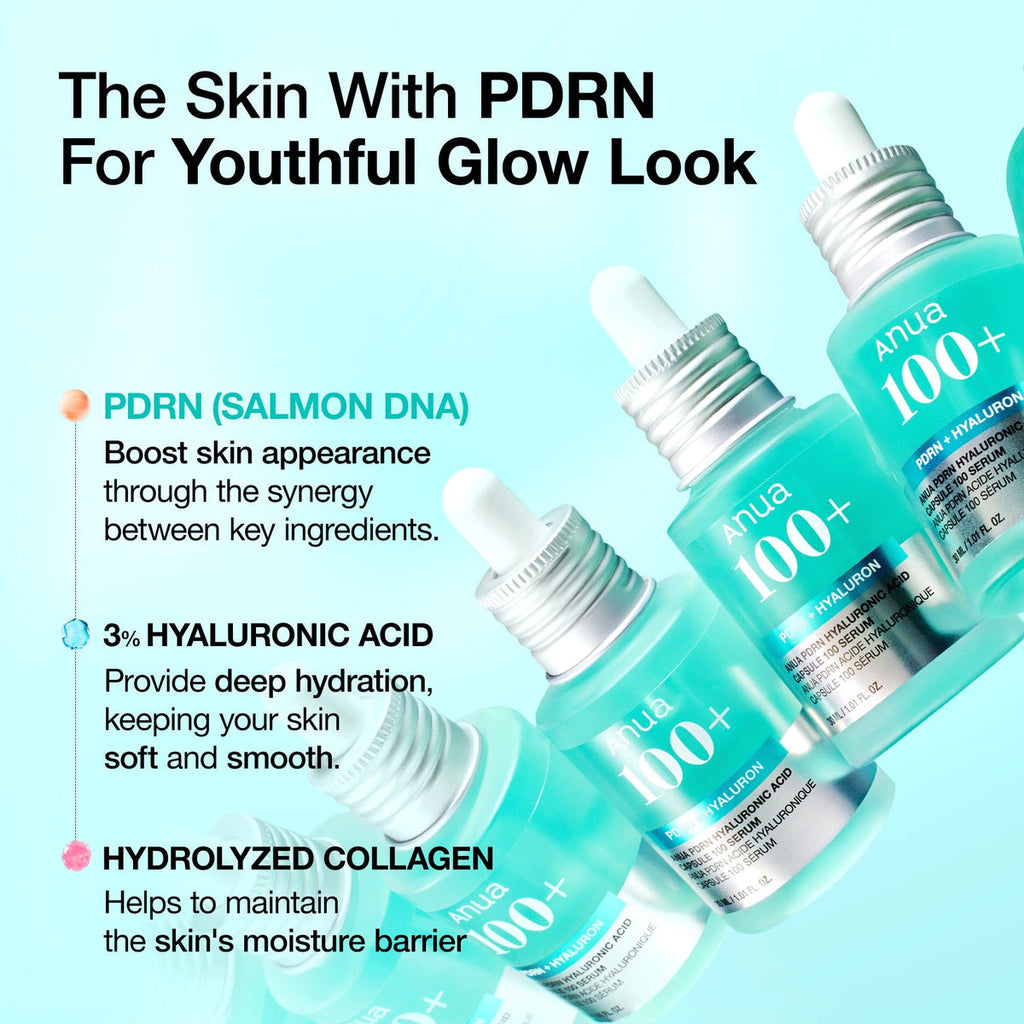Anua PDRN Hyaluronic Acid Capsule 100 Serum – Hydratation Intense & Éclat Naturel