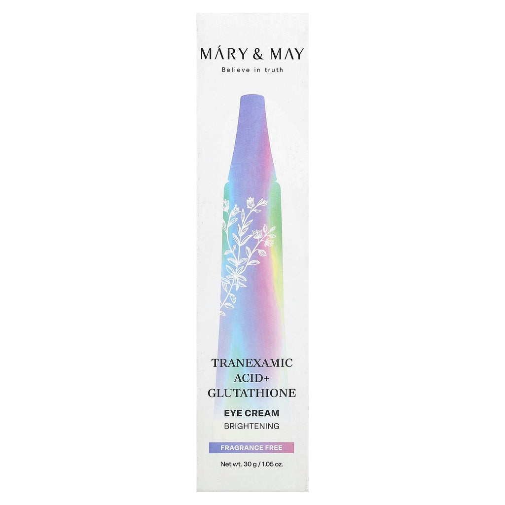 Mary & May Tranexamic Acid + Glutathione Eye Cream 30g – Soin Contour des Yeux Éclat & Anti-Cernes
