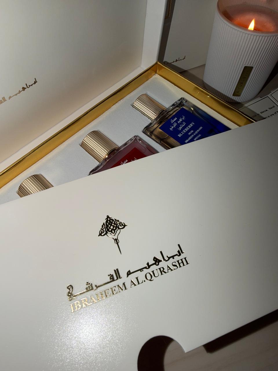 Ibrahim Al Qurashi Musk Set 5×30ml – Coffret Muscs Fruités & Élégants