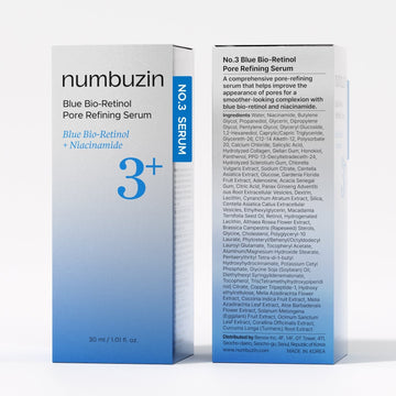 Numbuzin No.3 Blue Bio-Retinol Pore Refining Serum 30ml – Sérum Anti-Pores & Effet Lifting