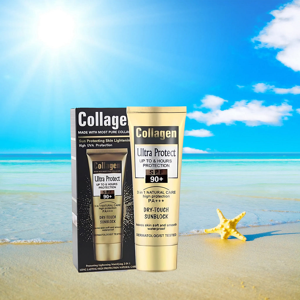 Collagen Ultra Protect Dry-Touch Sunblock SPF 90+ PA+++ 100ml – Protection Solaire Haute Performance