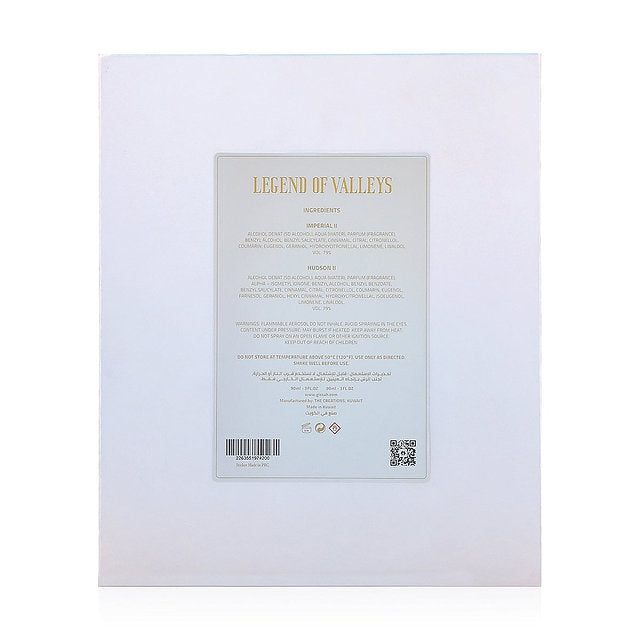 Gissah Legend Of Valleys Eau De Parfum 90ml ×2 – Coffret Parfum Luxe Homme & Femme