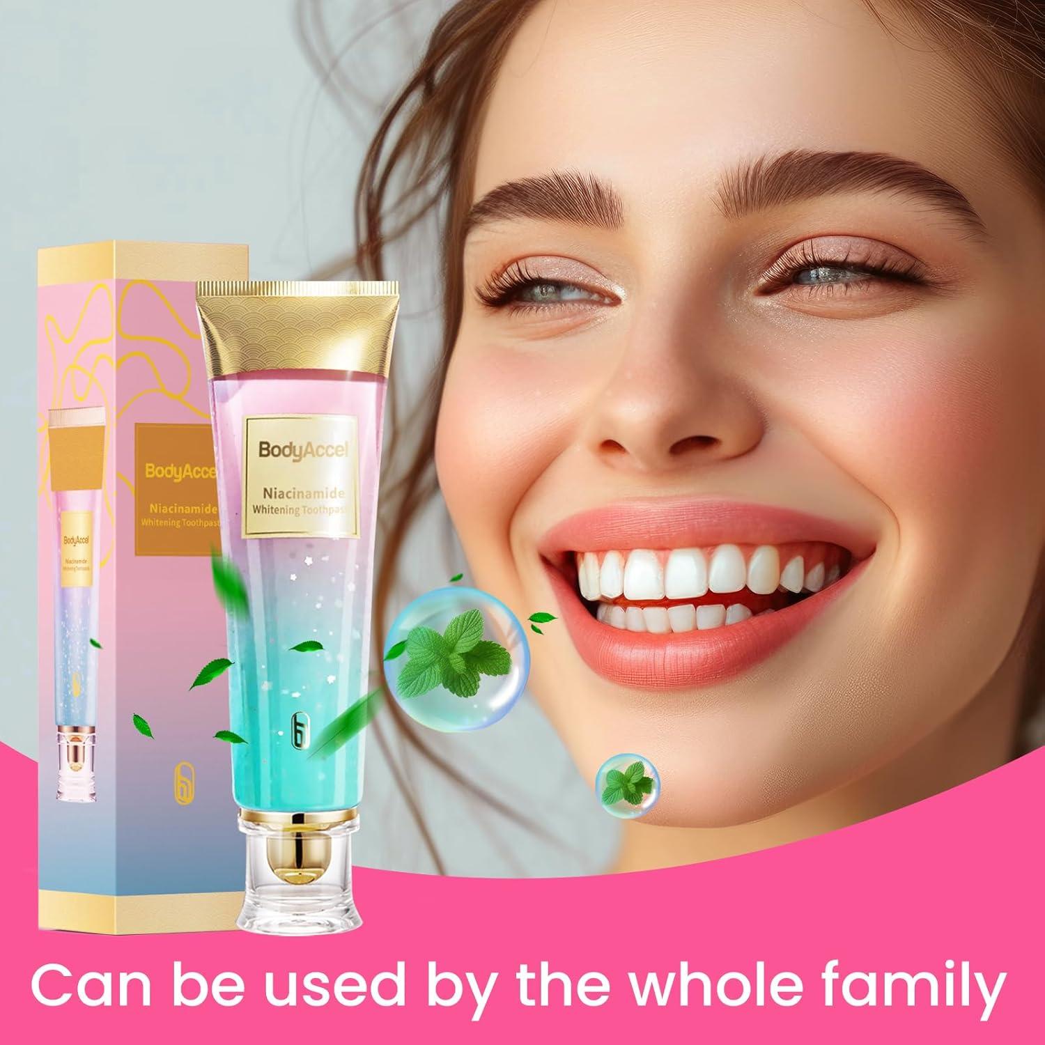 Bodyaccel Toothpaste (Niacinamide Whitening)