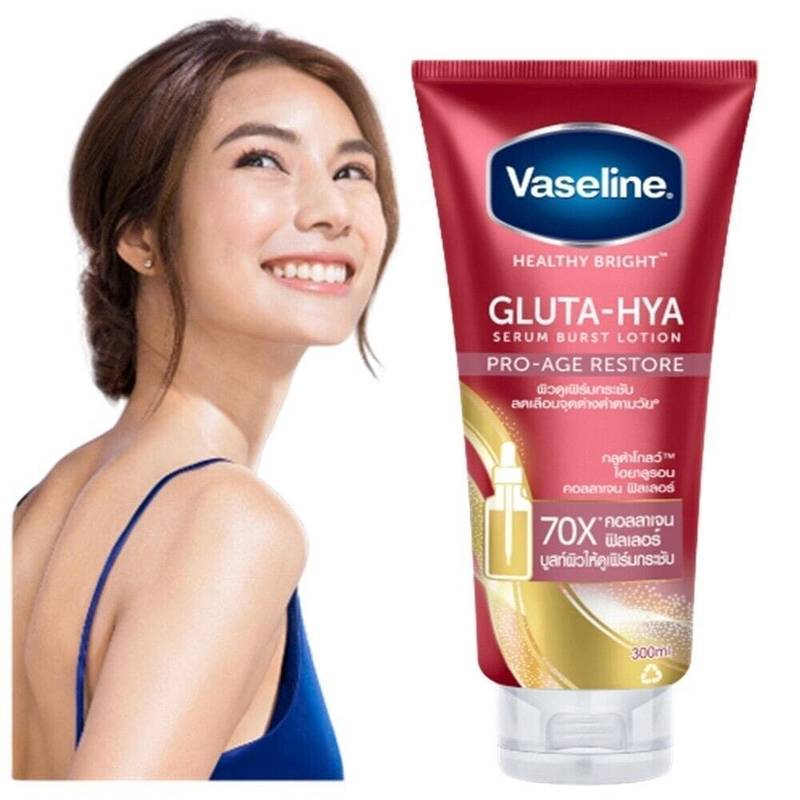 Vaseline® Gluta-Hya Serum Burst Lotion Pro-Age Restore 170ml – Lotion Corps Anti-Âge & Éclat