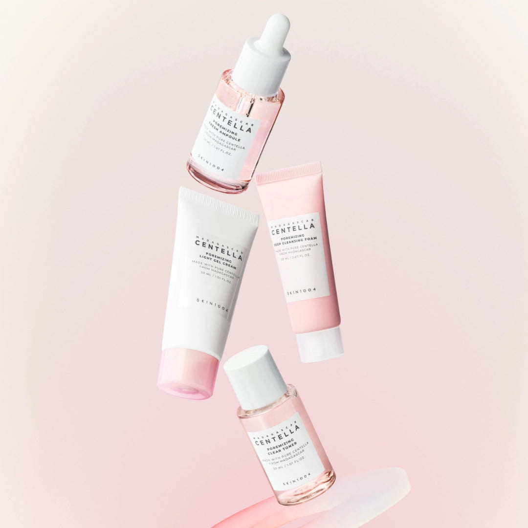 SKIN1004 Madagascar Centella Poremizing Travel Kit – Routine Anti-Pores 4 Étapes