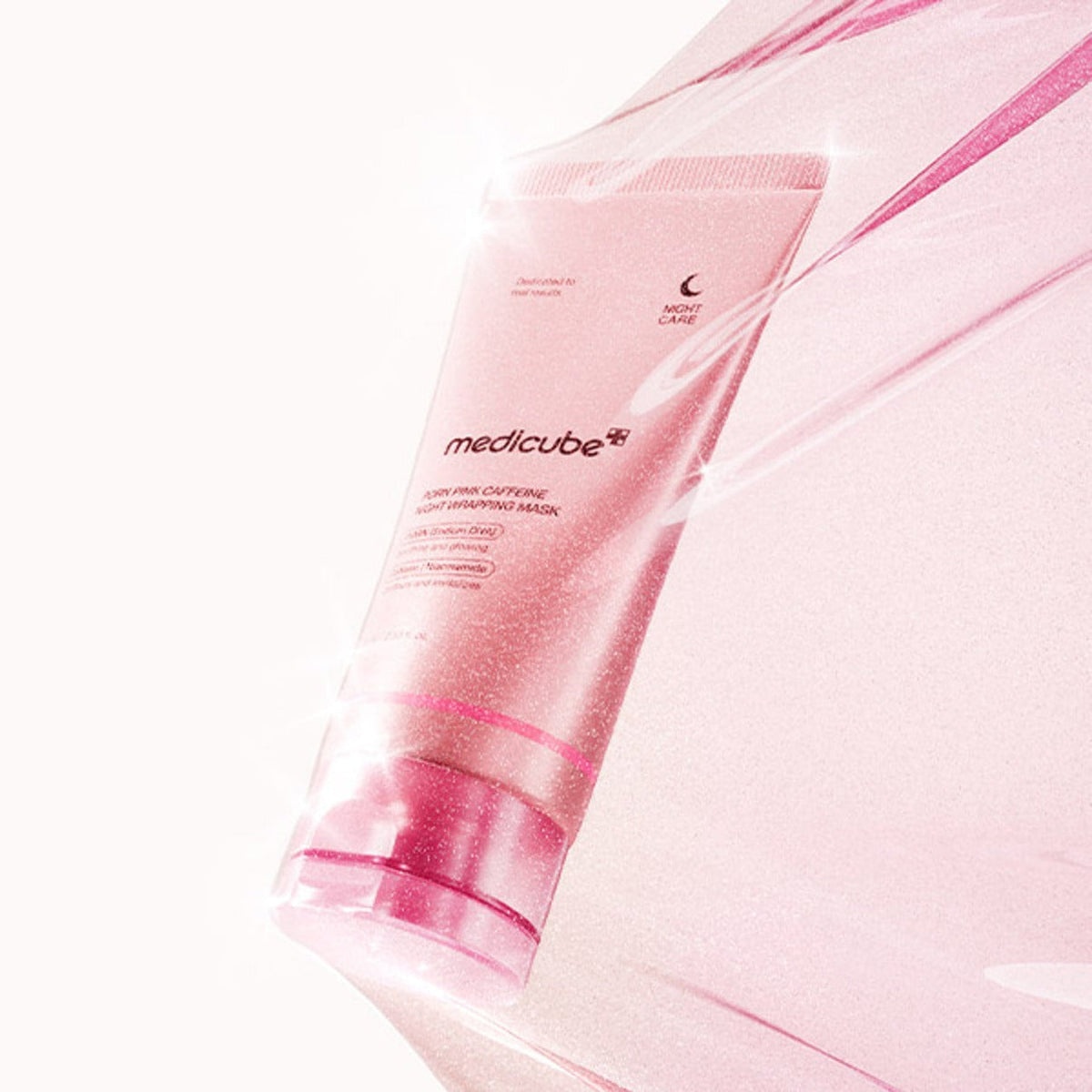 Medicube PDRN Pink Caffeine Night Wrapping Mask – 75 ml | Masque de Nuit Éclat & Hydratation