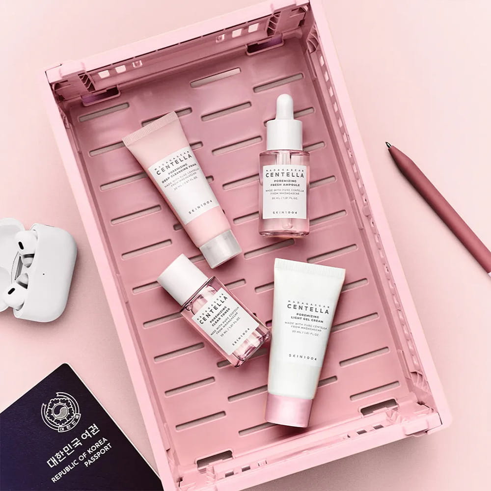 SKIN1004 Madagascar Centella Poremizing Travel Kit – Routine Anti-Pores 4 Étapes