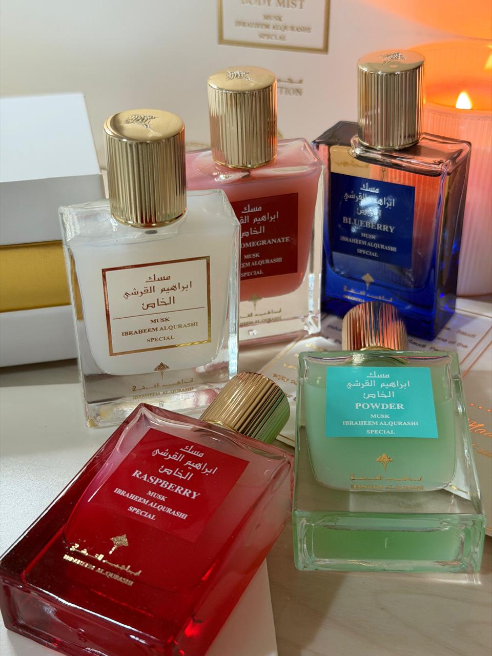 Ibrahim Al Qurashi Musk Set 5×30ml – Coffret Muscs Fruités & Élégants