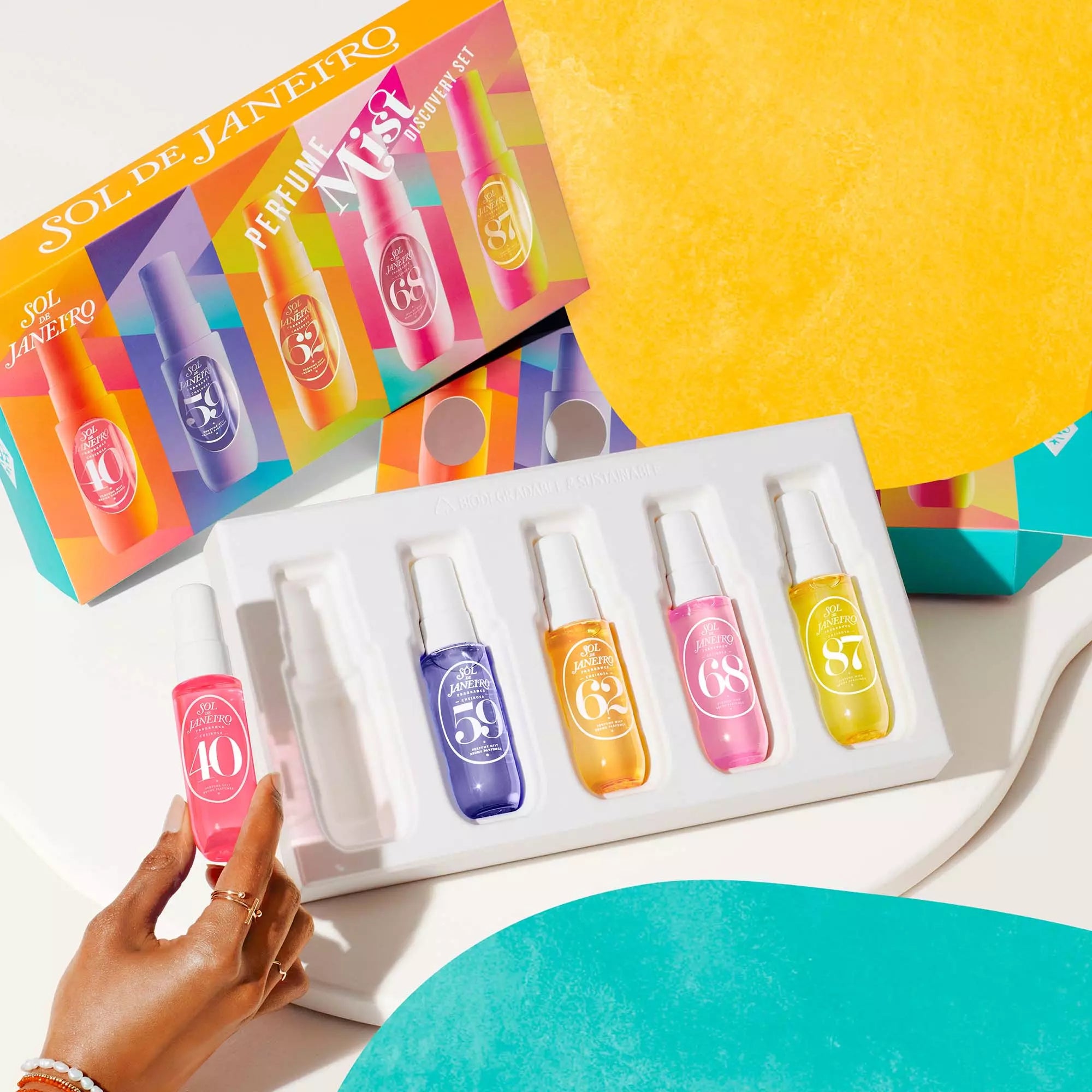 Sol de Janeiro Perfume Mist Discovery Set – Coffret 5 Brumes Parfumées Corps & Cheveux 35ml