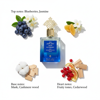 Ibraheem Al Qurashi Blueberry Musk EDP 75ml – Parfum Unisexe Fruité & Musqué