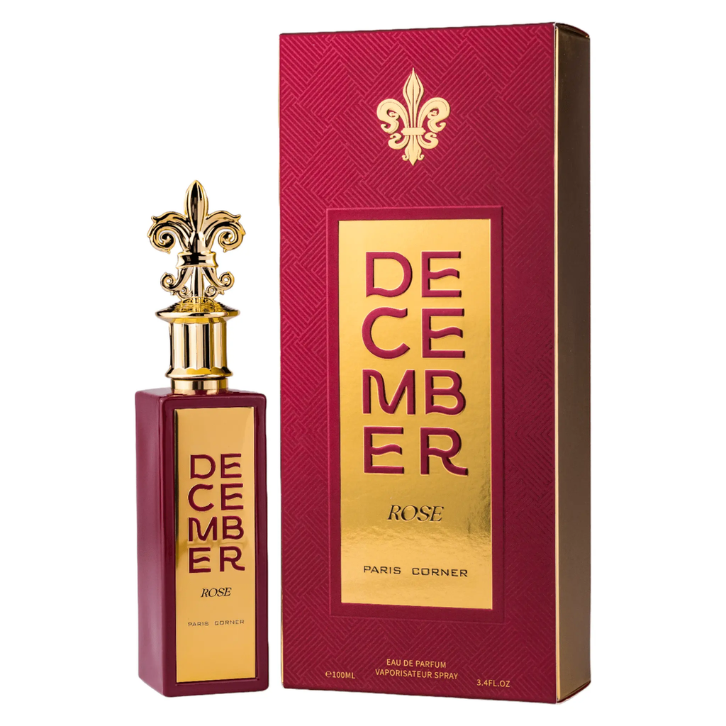 December Rose – Paris Corner | Eau de Parfum 85 ml | Floral & Fruité, Élégant et Romantique