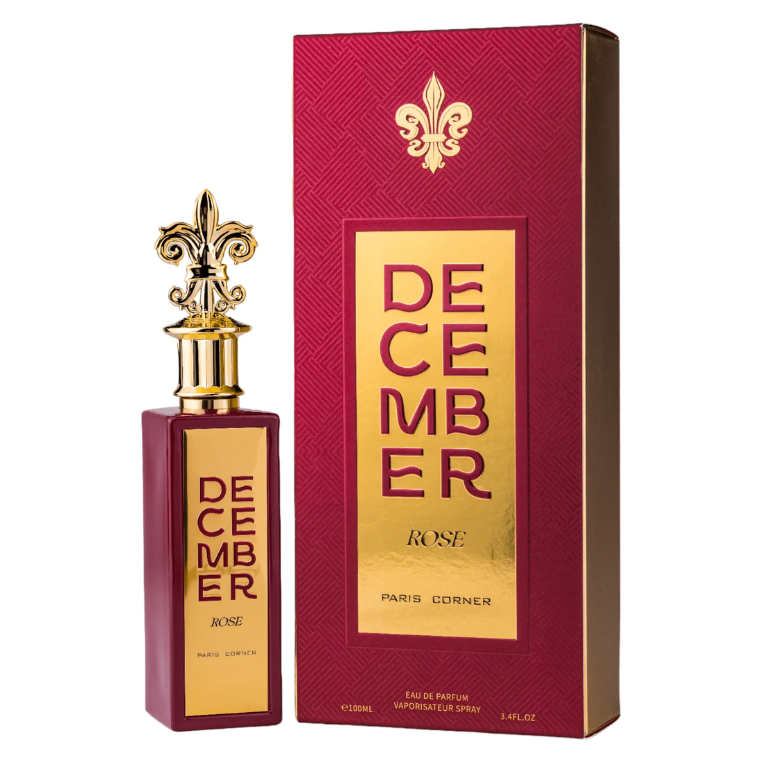 December Rose – Paris Corner | Eau de Parfum 85 ml | Floral & Fruité, Élégant et Romantique
