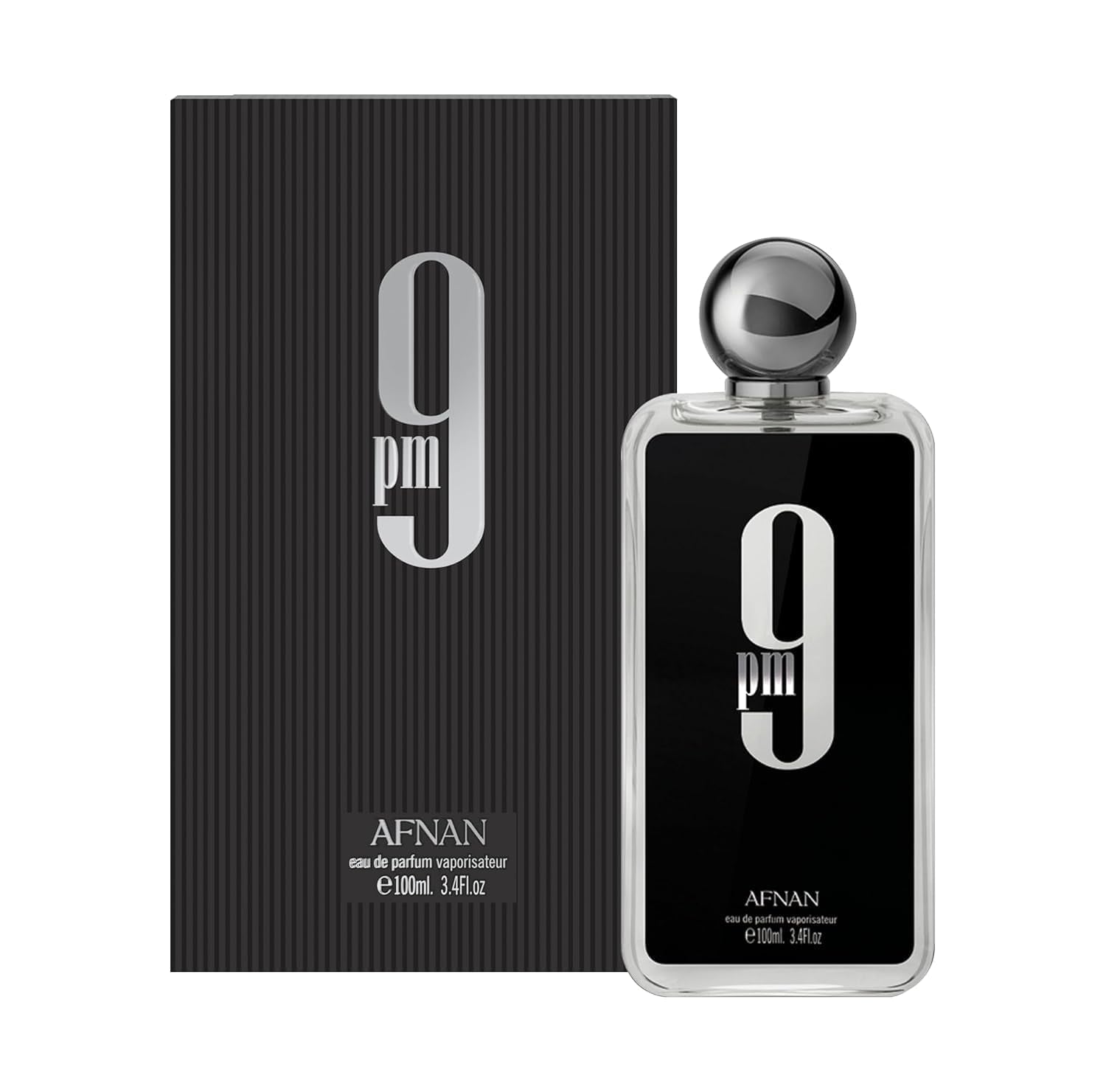 Afnan 9 PM Eau de Parfum Homme – Vanille, Pomme & Ambre Sensuel