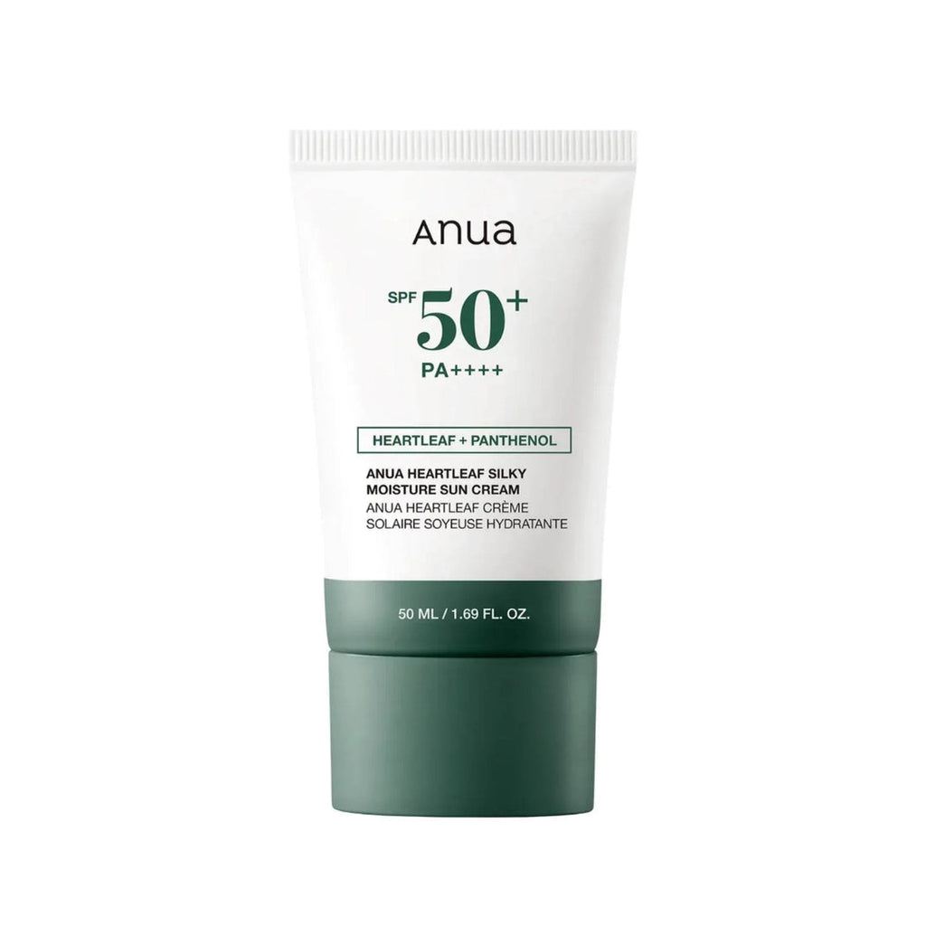 Anua Heartleaf Silky Moisture Sun Cream SPF50+ PA++++ – Protection et Hydratation pour Peaux Sensibles