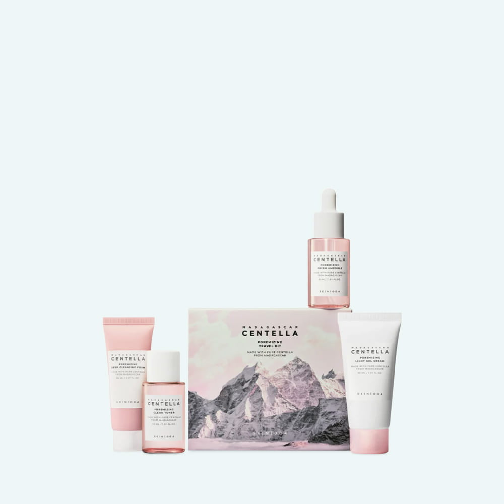 SKIN1004 Madagascar Centella Poremizing Travel Kit – Routine Anti-Pores 4 Étapes