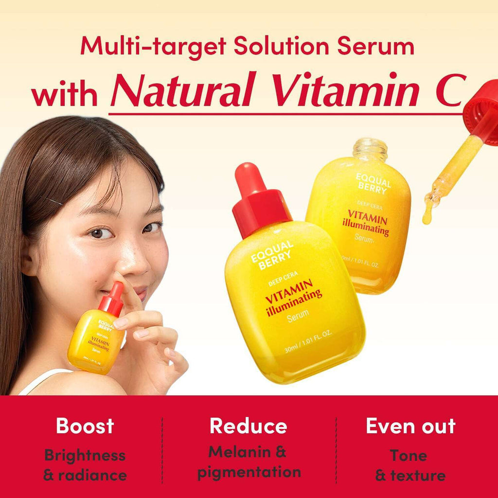 Equalberry Brightening Vitamin Serum for Skin Brightening and Spot Correction - 30ml