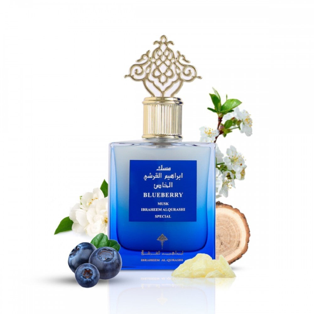 Ibraheem Al Qurashi Blueberry Musk EDP 75ml – Parfum Unisexe Fruité & Musqué