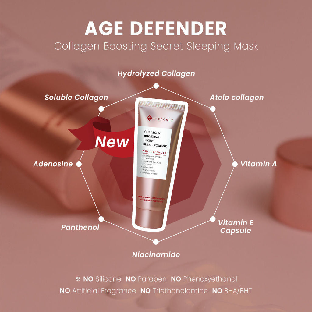 K-SECRET Collagen Boosting Secret Sleeping Mask – Masque de Nuit Raffermissant