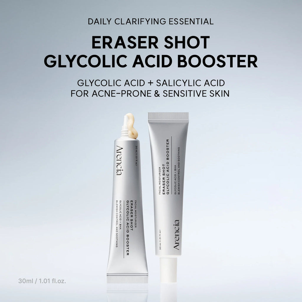 Arencia Eraser Shot Glycolic Acid Booster 30ml – Sérum Exfoliant AHA BHA PHA