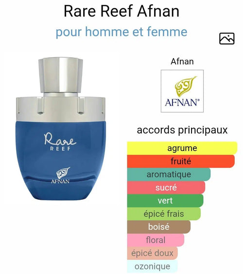 Afnan Rare Reef Extrait de Parfum 100ml – Parfum Frais Fruité & Boisé Unisexé