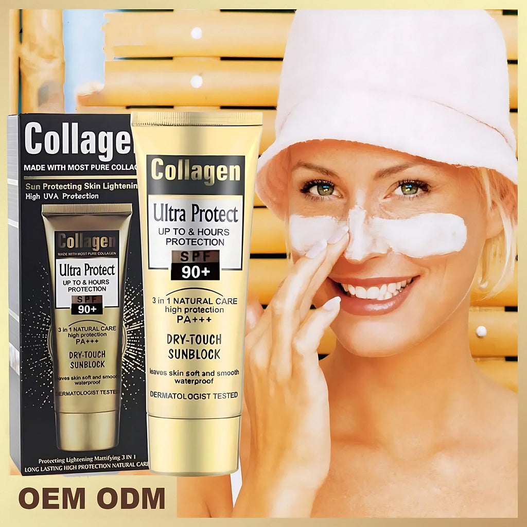 Collagen Ultra Protect Dry-Touch Sunblock SPF 90+ PA+++ 100ml – Protection Solaire Haute Performance