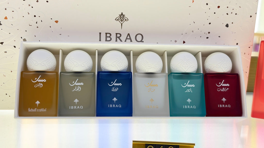 Ibrahim Al Qurashi (IBRAQ) Coffret 6 Parfums 10ml – Collection Musc & Fruité