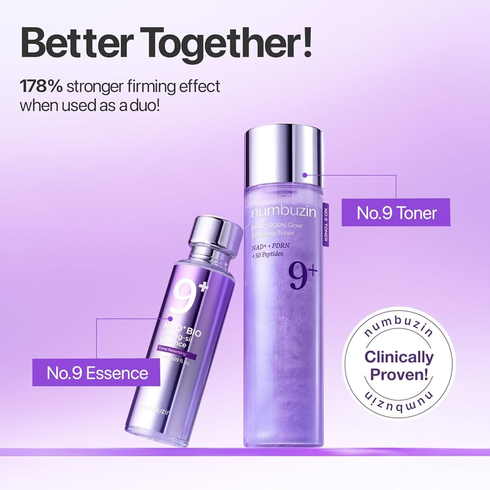 Numbuzin No.9 NAD PDRN Glow Boosting Toner – Éclat, Fermeté & Hydratation