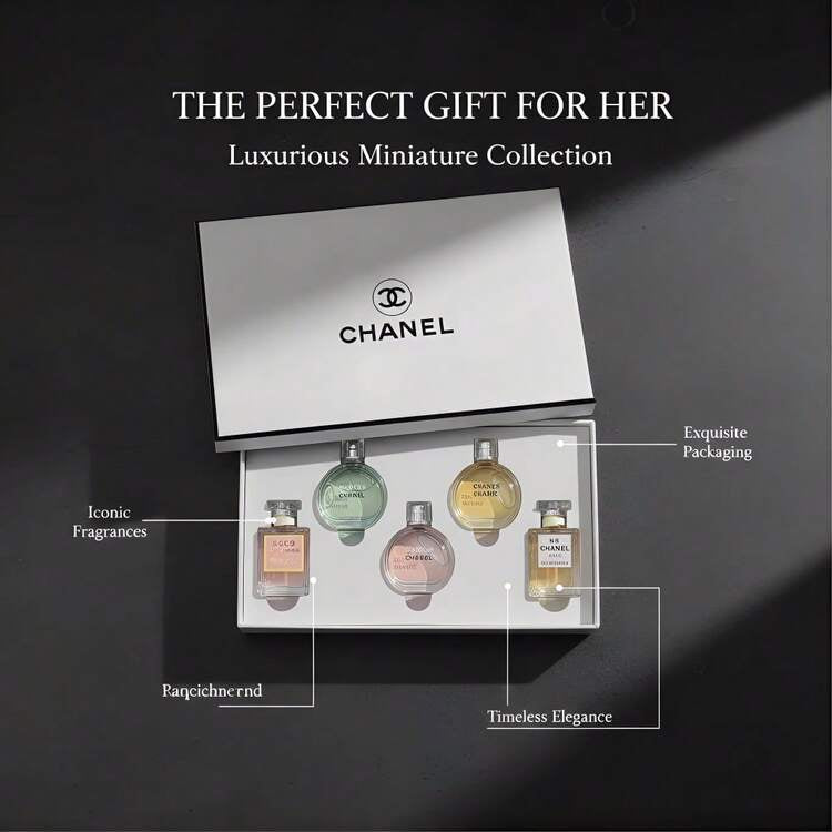 CHANEL Coffret Mini Parfums Femme – 5 × 7,5ml Eau de Parfum