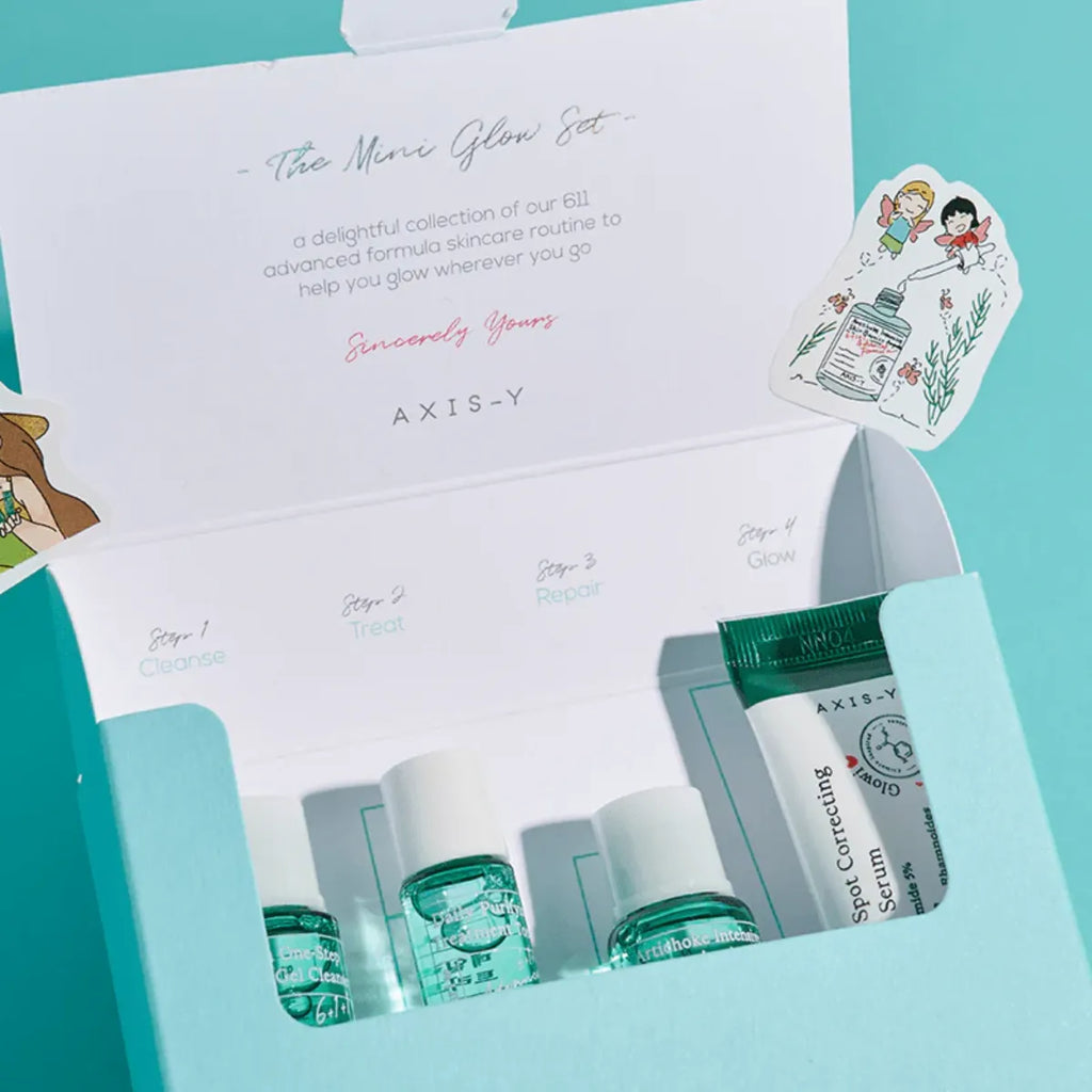 Axis-Y The Mini Glow Set – Kit Routine Éclat (Format Voyage)